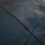 The Rumbler' — Distressed Charcoal Brown Leather — Classic Leather Motorbike Jacket