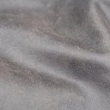 'ol Bobber' — Classic Leather Motorbike Jacket — Distressed Charcoal Brown Full Grain Leather