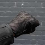Gen 2 Thumpa's — Short Cuff Summer Motorbike Gloves — Aramid + Perforated Black Leather