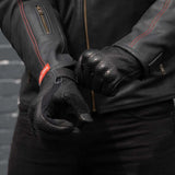 Gen 2 Thumpa's — Short Cuff Summer Motorbike Gloves — Aramid + Perforated Black Leather