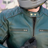 'ol Bobber' — British Racing Green Classic Leather Motorbike Jacket *LIMITED EDITION*